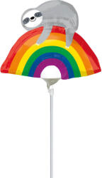 AMSCAN Lajhár Rainbow mini fólia lufi 25 cm (WP) (DPA4122902) - perfectbaby