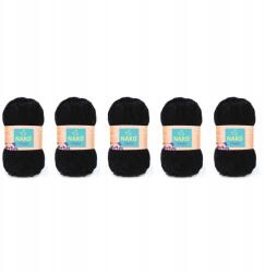 Nako Panda 3087 Fekete 5 x csomag (100gr/120mt) (3087)