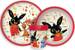 STOR Bing Happy Carrots csúszásmentes étkészlet, micro műanyag szett (STF66684)