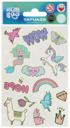 STARPAK Tetoválás matrica szett, foszforeszkálós, lányos 10x17, 5cm, Sticker Boo (STK-559830) - perfectbaby