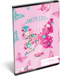 Lizzy Card Lollipop Cute Butterfly tűzött füzet A/5, 32 lap vonalas 2. osztály (16-32), lepkés (LIZ-23064562)
