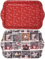  Műanyag tálca, karácsonyi, közepes, 18, 5x28 cm, többféle változat (KBF-1103068)