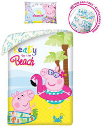 Halantex Peppa malac Beach ágyneműhuzat 140×200cm, 70×90 cm (HAX601042)