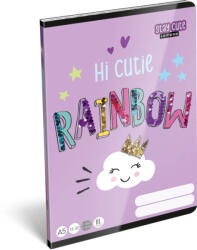 Lizzy Card Lollipop Stay Cute tűzött füzet A/5, 32 lap vonalas 3. osztály (12-32), szivárványos (LIZ-24144164)