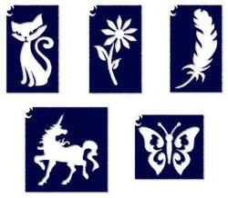 TYTOO Sablonok, 5 db-os, lányos, 2. szett (CTMS-0034) (VZM-KKCST1330022)