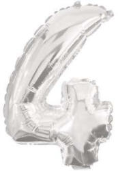 PROCOS Óriás 4-es Silver szám Fólia lufi 85 cm (PNN91198) - perfectbaby