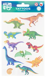 STARPAK Tetoválás matrica szett, dinoszauruszok 10x17, 5cm, Sticker Boo (STK-540450) - perfectbaby