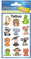 AVERY Tetoválás matrica szett, állatfigurák, 7, 5x12cm (FZF-56761) - perfectbaby