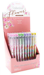  Tolóbetétes ceruza radírral, flowers, PCVD93, Bensia (ICO-018999)