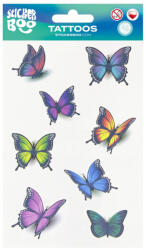 STARPAK Tetoválás matrica szett, lepkék, pillangók 10x17, 5cm, Sticker Boo (STK-540445) - perfectbaby