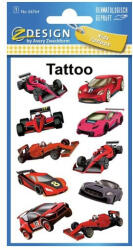 AVERY Tetoválás matrica szett, piros versenyautók, 7, 5x12cm (FZF-56764) - perfectbaby