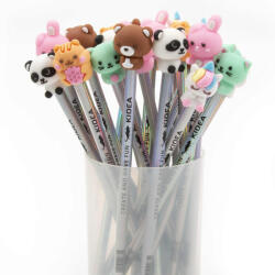 DERFORM Grafitceruza, állatos ceruzadísszel, 2023-as design, többféle, Kidea (DFM-OFBKA)