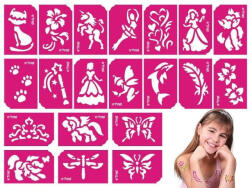 TYTOO Sablonok, közepes, 21 db-os, lányos, 1. szett (CTMS-0061) (VZM-KKCST4530034)