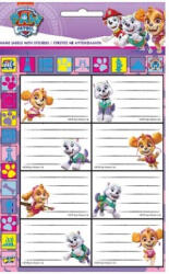 GIM Mancs őrjárat füzetcímke matricával 16 db-os, Skye (GIM77400549)