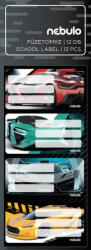 Nebulo Sportautó füzetcímke 12 db-os, Nebulo (ALI-FC-SA-12)