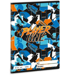 Ars Una Player One tűzött füzet A/5, 32 lap sima (ARS-53613530) - perfectbaby