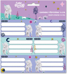 Ars Una Unikornis füzetcímke 18 db, Cute Unicorn (ARS-53834485)