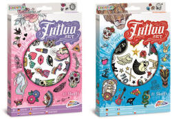 GRAFIX Tetoválás matrica szett, 10 lapos, kétféle változat (fiús / lányos) (RMS-200021) - perfectbaby