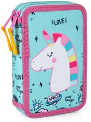 KARTON P+P Unikornis tolltartó 2 emeletes, üres, Unicorn Power, világoskék (KPP-1-55723) - perfectbaby