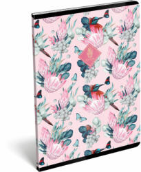 Lizzy Card XRCise Look tűzött füzet A/4, 40 lap kockás, Fifteen, madaras (LIZ-23062924)