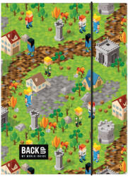 DERFORM Minecraft mintás gumis mappa A/4, BackUp, 2025, A61 (DFM-TGA4B7A61)