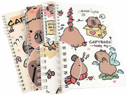  Kapibara spirál notesz, füzet, A/5, vonalas, többféle változat (KFC-CAPY-A5-SN)