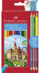 Faber-Castell Színes ceruzakészlet 12+3db-os (Bicolor), Faber-Castell, hatszög test (CRW-FRC110312)