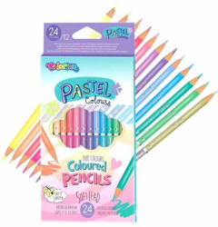 Colorino Színes ceruzakészlet 12/24, DUO (kétvégű), Colorino, pasztell, kerek (COK-87737PTR)