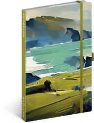 Realsystem Notique design keményfedeles notesz, napló 13x21cm, vonalas, Painting (RSZ-5416-PA)