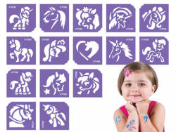 TYTOO Sablonok, közepes, 15 db-os, lovak és unikornisok (CTMS-0073) (VZM-KKCST4530043)