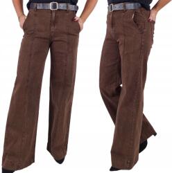 M. Sara Széles Szárú Farmer Nadrág Barna Csokoládé 42/XL