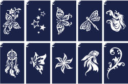 TYTOO Sablonok, 10 db-os, női 2. (CTMS-0080) (VZM-KKCST3430050)