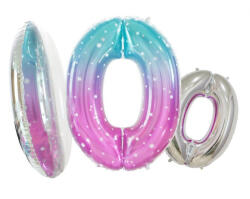  Űr Space 0-ás szám fólia lufi 78 cm (MLG166057) - perfectbaby