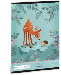 Ars Una My Secret Garden tűzött füzet A/5, 32 lap vonalas 3. osztály (12-32), őzikés (ARS-53603395) - perfectbaby