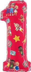  CoComelon Red 1-es szám fólia lufi 66 cm (GBBL271) - perfectbaby