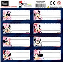 DERFORM Minnie füzetcímke 8 db/ív, többféle (DFM-NNZMM)