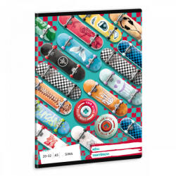 Ars Una Rollin' Mania, gördeszkás tűzött füzet A/5, 32 lap sima (ARS-53612281)