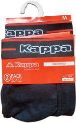 Global Licence Srl Kappa férfi pamut boxeralsó - 2 db/csomag - fekete fekete felirattal - XXL (230000977-B_fekete_XXL)