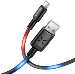 USAMS Micro USB кабел с LED осветяване USAMS U16 Voice Control LED (US-SJ288)
