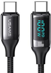 USAMS Кабел USAMS US-SJ546 U78 Type-C PD100W 1.2 метра / черен (US-SJ546)
