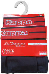 Global Licence Srl Kappa férfi pamut boxeralsó - 2 db/csomag - fekete piros felirattal - M (230000977-B_piros_M)