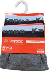 Global Licence Srl Kappa férfi pamut boxeralsó - 2 db/csomag - sötétszürke - L (230000976-B_sotetszurke_L)