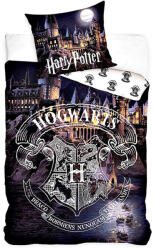 Carbotex HARRY POTTER HOGWARTS prémium ágyneműhuzat-szett 100% pamut 140x200 + 60x70 (HP183016B-13)