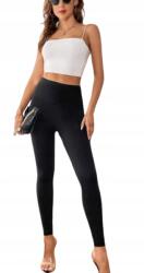 Shein Testhezálló Leggings Sima Fekete M V3N