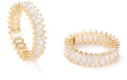  18K Aranyozott Cirkónia Strasszos Gyűrű