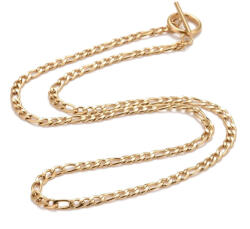  Arany Színű Nemesacél Charm Nyaklánc - gyongykavics - 3 900 Ft