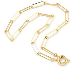  Arany Színű Nemesacél Charm Nyaklánc - gyongykavics - 4 300 Ft