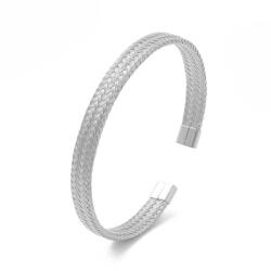  Ezüst Színű Nemesacél Karkötő Karperec - gyongykavics - 3 500 Ft