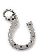  Ezüst Színű Nemesacél Szerencse Patkó Charm