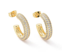  Arany Színű Cirkónia Strasszos Fülbevaló - gyongykavics - 4 100 Ft